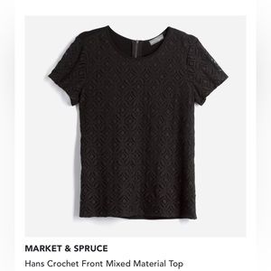 Market & Spruce - Hans Crochet Front Top